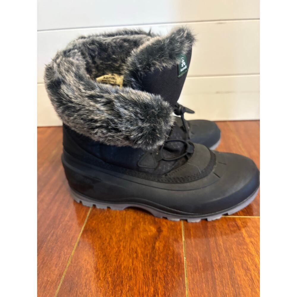 Kamik Women’s Momentum Lo Winter Boots Faux Fur Lined Thermal Insulation Size 8